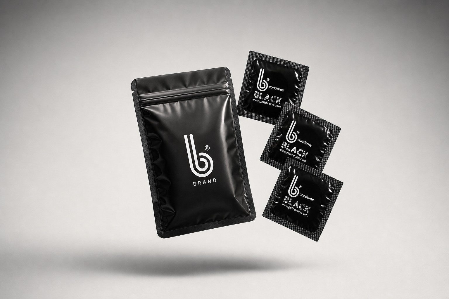 Supreme Black B Condoms