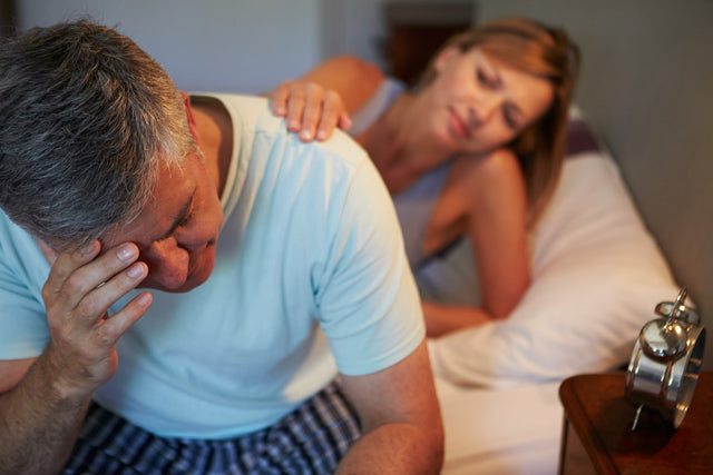 old men stressed