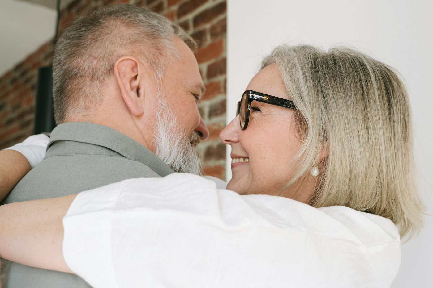 Close Up Shot of a Couple Hugging