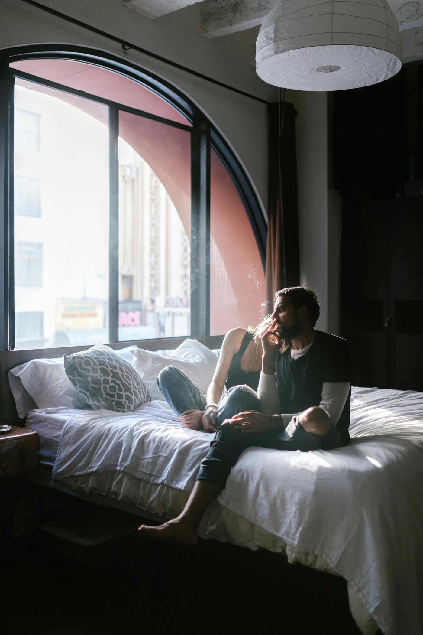 A man smoking