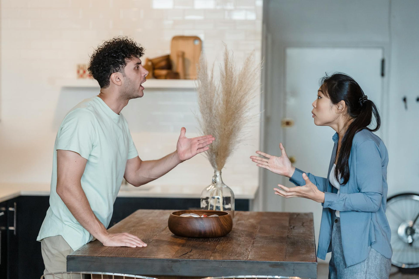 stressed couple