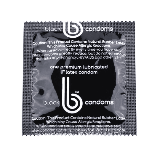 Supreme Black B Condoms