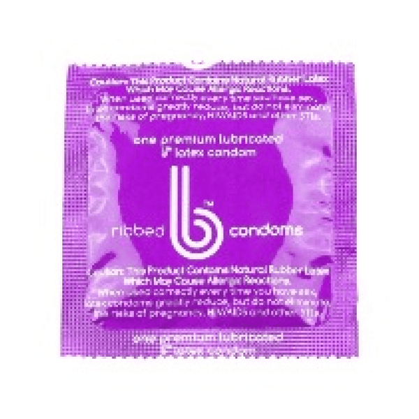 Ribbed B Condoms