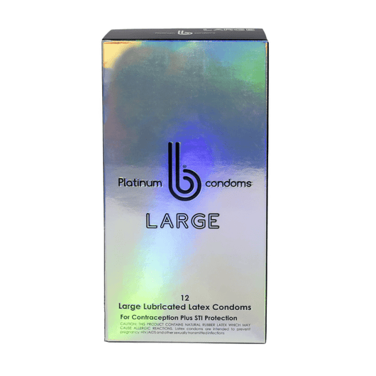 Large Platinum B Condoms