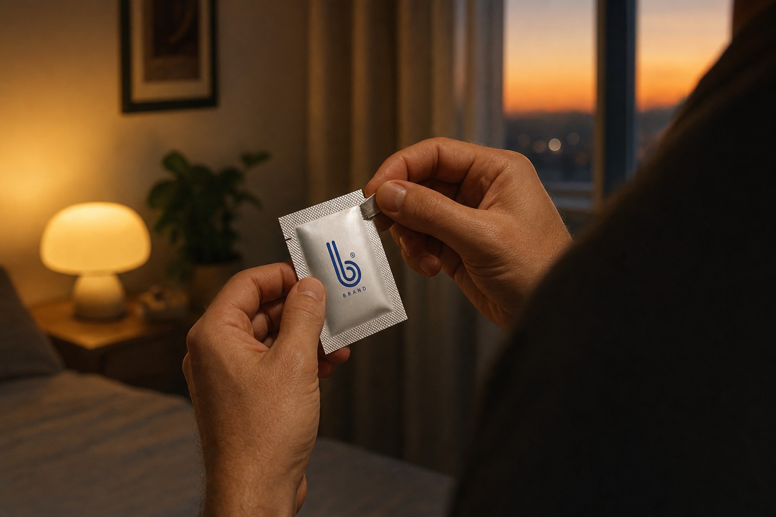 Opening a DoxyPEP sachet