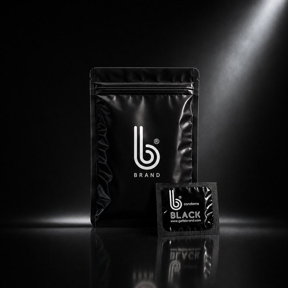 Supreme Black B Condoms