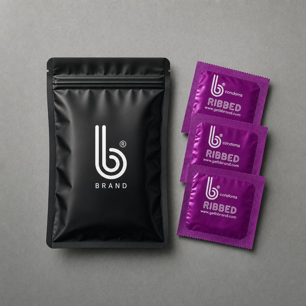Ribbed B Condoms